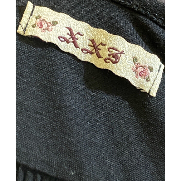 Preppy XXI Womens M Black Viscose Sequined Silver/Black Trim Bottom Sheath Dress - Picture 5 of 12